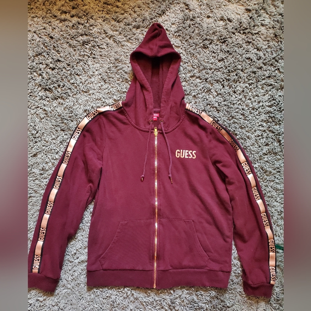 Guess Full Zip-Up Hoodie, size L